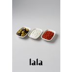 Lala Mutfak Gözde Meze & Garnitür Tabağı 3'lü Set | 14x10 Cm | Şık Ve Kırılmaya Dayanıklı