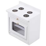 LALADEFIEE evi mutfak ocağı mini ev aksesuarları evi dolabı minyatür pişirme tezgahı küçük mobilya minyatürler dekorasyonlar oyuncak mini ev DIY mobilya küçük ocak huş ağacı beyaz