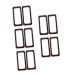 LALAFINA 1 Takım El Çantası Pil Çıkartmalar Pencere Çıkartmaları Kadın Çantası Akçaağaç Boncuk Debriyaj Çanta Kolye Kolye Ahşap Çanta Tote Kolu Çanta Retro Kolu Çanta Kolu Odun Brown 2 Adet