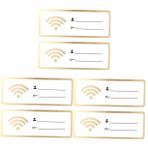 LALAFINA 3 Set Duvara Monte Wifi Işareti Duvar Için Wifi Işareti Wifi Kurulu Işareti Ofis Wifi Işareti Duvar Stickerı Wifi Mesh Şifre Akrilik Wifi Işareti Üniversite Odası Dekoru 2pcs*3