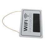 LALAFINA Ahşap Plaket Misafir Odası Için Wifi Şifre Işareti Masa Wifi Işareti Ağ Işareti Yatak Odası Duvar Dekoru Küçük Wifi Ekran Işareti Wi-fi Işareti Wifi Şifre Tabelası Grey Ipi
