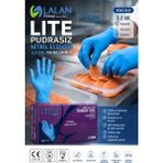 Lalan LITE PUDRASIZ NİTRİL 3,2 GR TEK KULLANIMLIK ELDİVEN (NE002) - Mavi