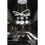 lale Ledli 4lü Krom 5635 - Altın - Beyaz - AVİZE