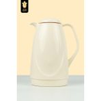 Lale Thermos Cam Termos Galaxy Cream 1 Lt Soğuk Sıcak Su ve Çay Termosu - Krem