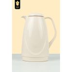 Lale Thermos Cam Termos Galaxy Suger 1 Lt Soğuk Sıcak Su ve Çay Termosu - Beyaz - Kırmızı