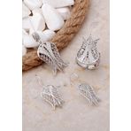 Laleli Telkari Elişi Gümüş Set 2561