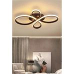 Lalezar Modern Sarkıt Plafonyer LED Avize - 3 - Siyah