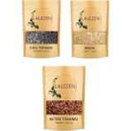 Lalezen 1000 gr Chia Tohumu + 1000 gr Keten Tohumu + 1000 gr Kinoa - Bitkisel Form - 1 Adet