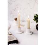 Lalezen Home 2li Beyaz Beton Mumluk Mumlar Dahil Değildir