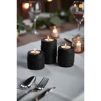 LALEZEN HOME Beton Dantel Model 3lü dekoratif tealight mumluk şık masa üstü
