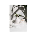 Lalezen Home Beyaz Stantlı Mumluk ve Vazo Set