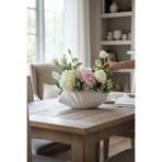 LALEZEN HOME Model Seramik mat Ekru renk modern büyük boy vazo