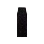 Laliş Butik siyah Pullu payetli uzun etek
