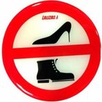 Lalizas "Ayakkabı ile Girilmez" Silikon Sticker