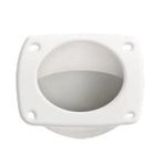 Lalizas Gömme Kulp Ø44mm 57x57mm Plastik Beyaz