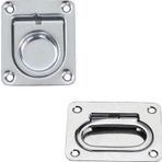 Lalizas Gömme Kulp, Yaylı Tutamak, Inox 316, 76X57Mm