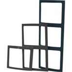 Lalizas Kontrol Paneli Çerçevesi, Çiftli, L 18.5 Cm W 10Cm,Siyah