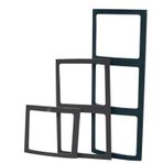 Lalizas Kontrol Paneli Çerçevesi, Tekli, L 9.5Cm W 10Cm, Siyah