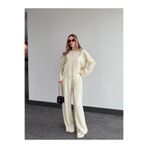 Laluvia Sarı Mermaid Bluz Pantolon Takım - 8760