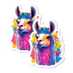 Lama Magnet 4 İnç 2'li Paket - Buzdolabı Dolabı Mutfak Ofis için Güçlü Vinil Dekoratif Hayvan Mıknatısları - Sevimli Eğlenceli Estetik Serin Dayanıklı ve Uzun Ömürlü Hatıra ID44999