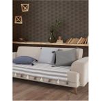 Lamassi Ponponlu Koltuk Kanepe Çekyat Örtüsü 115X200CM Kahve - 115 x 200 cm