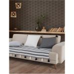 Lamassi Ponponlu Koltuk Kanepe Çekyat Örtüsü 115X200CM Siyah - 115 x 200 cm