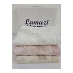 Lamazihome 3 Adet Lüks Kadife Seccade Çeyizlik Seccade Güpürlü