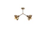 Lambadar Akrobat Model Modern Ikili Metal Sarkıt Avize Cafe Gold Tek Ebat 50 X 35 3506-97-2Goldsivma20Gold