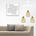 Lambadar Ampul Model Gold Ferforje Modern Sarkıt Avize - Beyaz - Gold - 3