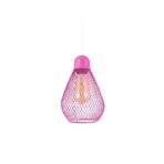 Lambadar Ampul Model Pembe Ferforje Modern Sarkıt Avize Pembe Tek Ebat 3575-1Pembebüyükampul