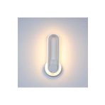 Lambadar Elips Plafonyer Modern Led Beyaz Işık Ultra Power Led Avize Salon Hol Yatak Odası Ledli Aplik Avize Beyaz Tek Ebat 0019-Elips-Plafonyer-Wht-Aplik
