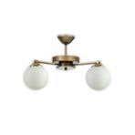 Lambadar Eskitme 2'Li Modern Glop Beyaz Camlı Plofonyer Model Avize Eskitme11 Tek Ebat 3588-2Eskglopbeyazcam