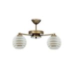 Lambadar Eskitme 2'Li Modern Gold Şerit Camlı Plofonyer Model Avize Eskitme3 Tek Ebat 3588-2Eskgoldseritcam
