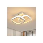 Lambadar Hollykare Model Tekli Plafonyer Led Beyaz Işık Ultrapower Led Avize Salon Mutfak Oda Hol Ledli Avize Beyaz Tek Ebat 0017-Holly-Kare-Wht
