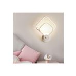 Lambadar Iç Içe Kare Plafonyer Led Beyaz Işık Ultra Power Led Avize Salon Hol Yatak Odası Ledli Aplik Avize Karebeyaz Tek Ebat 0022-Icice-Kare-Plfnyr-Aplik-Wht