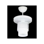 Lambadar Ikili Beyaz Cam Kafes Model Modern Plafonyer Avize Beyaz Tek Ebat 3541-1Whtyuvkafesbeyazcam