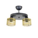 Lambadar Ikili Kafes Model Modern Plafonyer Avize Gold Tek Ebat 3541-2Goldyuvkafes