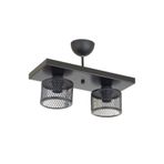 Lambadar Ikili Kafes Model Modern Plafonyer Avize Siyah_1 Tek Ebat 3541-2Blkdikkafes