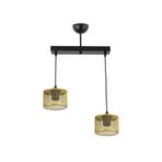 Lambadar Ikili Kafes Model Modern Sarkıt Avize Gold_1 Tek Ebat 3540-2Golddikkafes