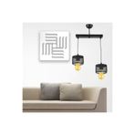 Lambadar Ikili Kafes Model Modern Sarkıt Avize Siyah_1 Tek Ebat 3540-2Blkdikkafes