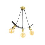 Lambadar Ikili Lale Motif Kayık Model Tarz Sarkıt Avize Gold Tek Ebat Unisex 3563-3Goldlale