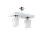 Lambadar Ikili Modern Spor Model Dikdörtgen Tepsi Taçlı Beyaz Avize Nocolor-0Cfedc97 Tek Ebat 3502-2Whttac