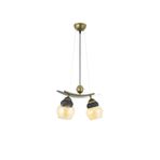 Lambadar Ikili Modern Tarz Kayık Model Metal Camlı Sarkıt Avize Nocolor-B62F2301 Tek Ebat 3562-2Esk