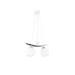 Lambadar Ikili Modern Tarz Kayık Model Metal Camlı Sarkıt Avize Nocolor-Da995Af5 Tek Ebat 3560-2Wht