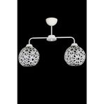 Lambadar Ikili Selçuklu Model Modern Beyaz Plafonyer Avize Beyaz Tek Ebat 55 X 70 0075-2Whtselçuk