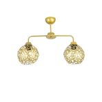 Lambadar Ikili Selçuklu Model Modern Gold Plafonyer Avize Gold Tek Ebat 55 X 70 0075-2Goldselcuk