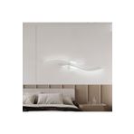 Lambadar Kıvrım Kıvrım Model Led Beyaz Işık Ultra Power Led Avize Salon Hol Yatak Odası Ledli Aplik Avize Beyaz Tek Ebat 0025-2Likivrim-Aplik-Wht