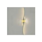 Lambadar Kıvrım Kıvrım Model Led Beyaz Işık Ultra Power Led Avize Salon Hol Yatak Odası Ledli Aplik Avize Gold Tek Ebat 0025-2Likivrim-Aplik-Gold