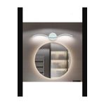 Lambadar Kıvrım Model Modern Led Beyaz Işık Ultra Power Led Avize Salon Hol Yatak Odası Ledli Aplik Avize Beyaz Tek Ebat 0024-Kivrim-Aplik-Wht