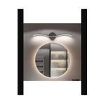 Lambadar Kıvrım Model Modern Led Beyaz Işık Ultra Power Led Avize Salon Hol Yatak Odası Ledli Aplik Avize Siyah Tek Ebat 0024-Kivrim-Aplik-Blk